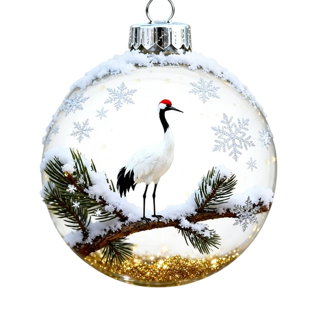 2D Acrylic Animal Themed Christmas Tree Decorations Set Shatterproof Ornaments For Home And Holiday Festive