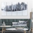 thumbnail image 1 of Black and White Snow Capped Hills - Landscape Canvas Art Print, 1 of 3