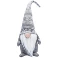 thumbnail image 1 of 19 Inches Handmade Christmas Gnome Decoration Swedish Figurines (Grey), 1 of 7