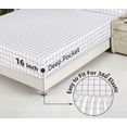 thumbnail image 3 of RUVANTI 100% Cotton Sheets for Full Size Bed - Crispy Cooling Percale Sheets - Breathable & Durable Full Sheet Set - 16 Inches Deep Pocket Full Size Sheets - Big Box - 4 Pieces, 3 of 9