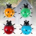 thumbnail image 2 of 4 Pcs Wall Metal Deco, Outdoor Decorative Object, Ladybug Deco For Garden Fence, Patio, Living Room, Shed, 2 of 2