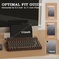 thumbnail image 2 of YUNZII QL75 Wireless Typewriter Hot Swap Retro Mechanical Keyboard,Punk Round Keycaps,RGB Backlit QMK/VIA Programmable, Multi-Device Keyboard with 2., 2 of 9