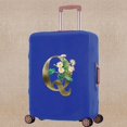 thumbnail image 1 of Luggage Cover Scratch Resistant Trolley Protective Case Apply To 18-32 Inch Golden Flower Print Suitcase Travel Accessory Covers 8Golden flower Q XL (29-32inch), 1 of 6