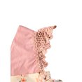 thumbnail image 3 of Faithtur Girls Floral Print Clothes Set Backless V-neck Romper+Headband, 3 of 6