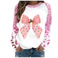 thumbnail image 2 of TIMIFIS Chandails de Noël pour Femmes 2024 Hiver Manches Longues Col Rond Imprimé Nœud Papillon Chandails à Enfiler Hauts Cadeaux pour Femmes pour Noël, 2 of 4