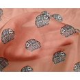 thumbnail image 4 of oneOone Silk Tabby Fabric Elephant Block Print Fabric By The Yard 42 Inch Wide, 4 of 4