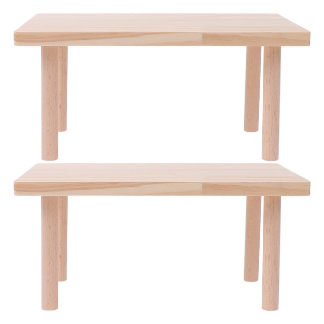 2pcs Wooden Hamster Platform Toys Creative Playing Platforms for Hamster Cage