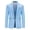 Sky Blue, variant on Amzcrzy Blazer for Men Solid Color Long Sleeve Suit Jacket for Men Casual Lapel Suit Blazers Business Formal Dress Jackets for Men with Pockets 2XL