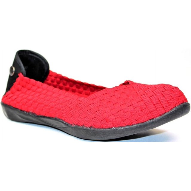 Bernie Mev Ballerines Plates de Défilé pour Femmes - Rouge