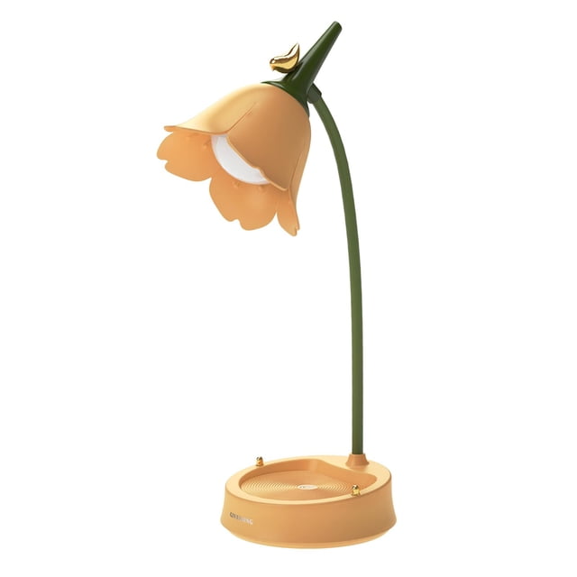 Lampe pour Enfants, Lampe de Bureau LED pour Enfants USB Rechargeable à Intensité Réglable Jaune pour Enfants