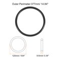 thumbnail image 2 of Unique Bargains 2 Packs Universal Sewing Machine Motor Stretch Belt 377mm 15" Perimeter, 8.6mm Belt Thick, 2 of 5