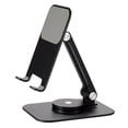 thumbnail image 1 of Deluxe Foldable 360° Rotating Phone & Tablet Holder - Adjustable Height & Angle, Non-Slip Protective Pads, Compact & Portable Design, Aluminum Alloy Construction, Compatible with All, 1 of 2