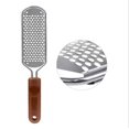 thumbnail image 3 of Foot File - Callus Remover Tool for Dead Skin Removal, At Home Pedicure Tools, Foot Rasp Callus Remover Feet and Heels, Smooth Soft Feet Using a Grater & Scraper (Bamboo & Stainless Steel) (1 Pack), 3 of 4