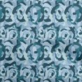 thumbnail image 1 of oneOone Viscose Chiffon Teal Blue Fabric Abstract Sewing Craft Projects Fabric Prints By Yard 42 Inch Wide, 1 of 4