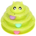 thumbnail image 4 of Pet Turntable Track, 3  Track Cat Tower Toy Super Strong Plastic with Balls for Cat Playing Blue,Green, 4 of 8