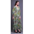 thumbnail image 3 of Bimba Kaftan Floral pour Femmes, Tenue d'Intérieur de Vacances, Robe Maxi, Couvre-Maillot de Plage-S-L, 3 of 5