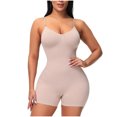 thumbnail image 2 of TIMIFIS Tummy Control Shapewear for Women Seamless Bodysuit Open Bust Mid Thigh Body Shaper Shorts - Summer, 2 of 7