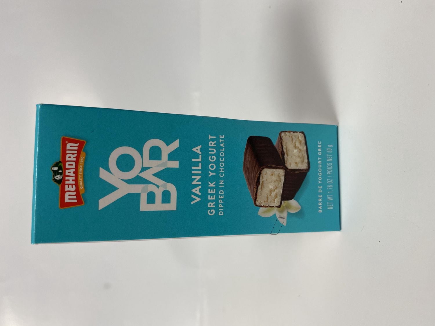 Yogourt grec au café Mehadrin YoBar trempé dans du chocolat