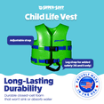 thumbnail image 3 of TRC Recreation Super Soft Child Life Jacket Vest, Small, Fierce Green, 3 of 8