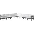 thumbnail image 1 of Meridian Furniture Nizuc Sectionnel Modulaire de Patio Extérieur Blanc, 1 of 8