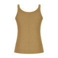 thumbnail image 4 of Yuyuzo Plus Size Tank Tops for Women Ribbed Knit Sleeveless Crop Tops Round Neck Slim Fitted Soft Base Layer Camis Tees, 4 of 5