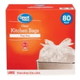 thumbnail image 1 of Great Value Sacs de Cuisine Transparents, 34L, 80sacs, 1 of 2