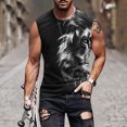 thumbnail image 1 of EGNMCR Débardeurs Homme Nouvelle Mode Décontractée Débardeur Sans Manches pour Homme Col Rond Imprimé Hawaïen Sport Col Rond, 1 of 5