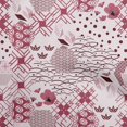 thumbnail image 1 of oneOone Georgette Viscose Pink Fabric Asian Japanese Pattern Craft Projects Decor Fabric Printed By The Yard 42 Inch Wide, 1 of 4