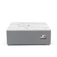thumbnail image 4 of Paramount Danby Marble-Look Convertible Propane Fire Table, Square, White and Grey, 4 of 6