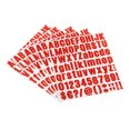 thumbnail image 1 of Unique Bargains Vinyl Self Adhesive Letter Number Sticker Decal Kit, Red 81 Piece 10 Sheets, 1 of 5
