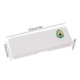 thumbnail image 3 of A Pencil Case Frosted Plastic Fruit Pattern Storage organizer With Large Capacity for Students School Supplies Multifunctional Small Storage Box 7.68 X 2.52 X 0.40 Inches, 3 of 6