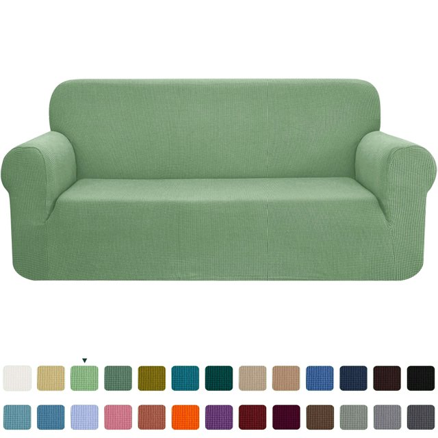 CHUN YI 1-Piece Checks Stretch Sofa Cover Slipcover Couch Cover