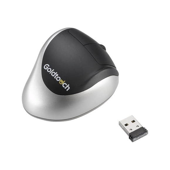 Goldtouch Ergonomic - Mouse - right-handed - optical - wireless - Bluetooth - Bluetooth USB adapter