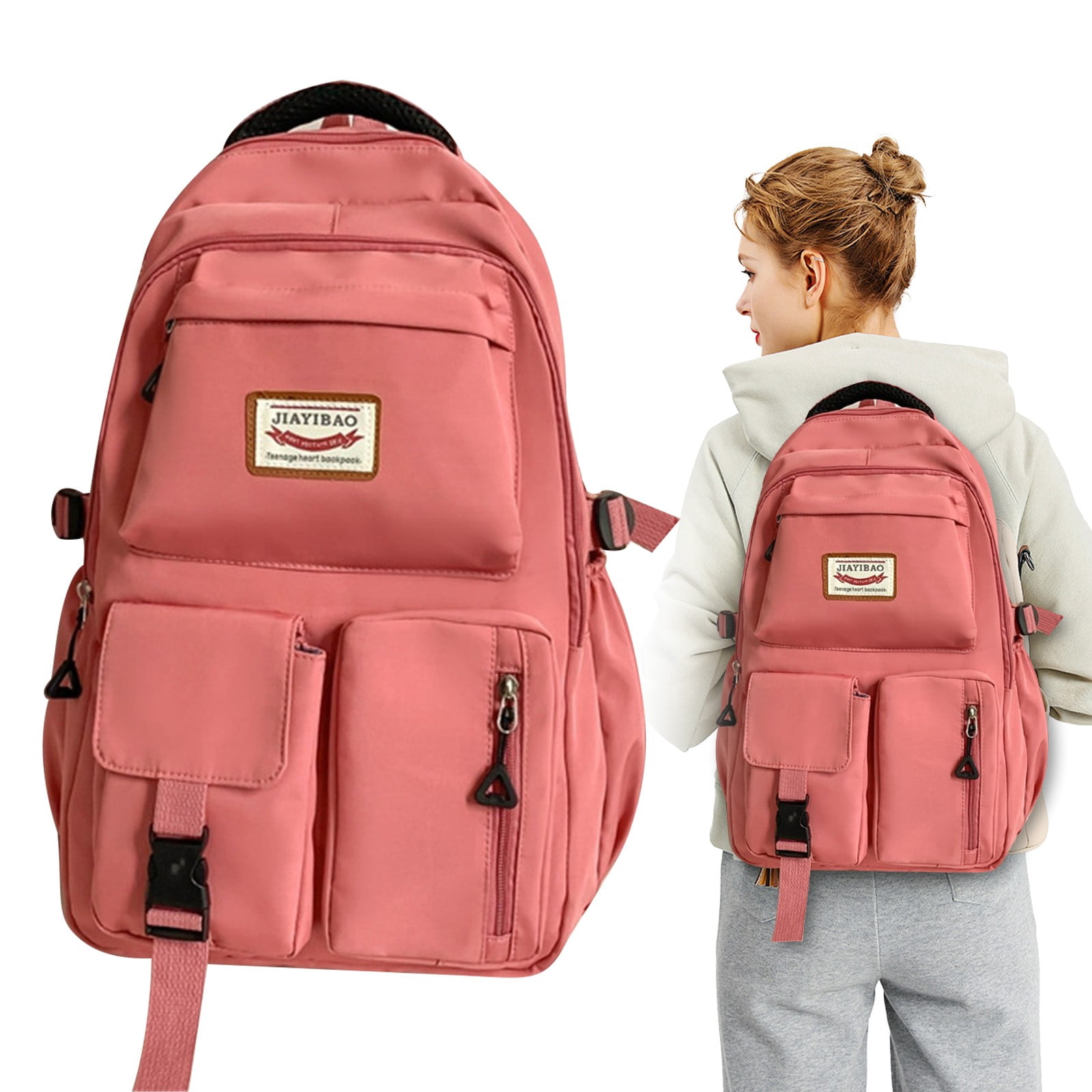 HUASHENG Lightweight School Backpack Womens Cute School Bag For Teenager Girls 14 Inch Laptop Rucksack Casual Daypack Backpack For Travel College Work