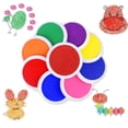 thumbnail image 2 of Large Rainbow Ink Pad - Multi Colour Giant 18cm for Stamps Craft Kids CaUK, 2 of 8