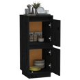 thumbnail image 2 of vidaXL Buffet Noir 31.5x34x75 cm Pin Massif, 2 of 5