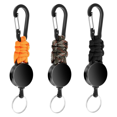thumbnail image 1 of 3Pack Retractable Keychain Heavy Duty Retractable Lanyard Badge Holder Retractable Clip Retractable Key Ring Key Holder, 1 of 7