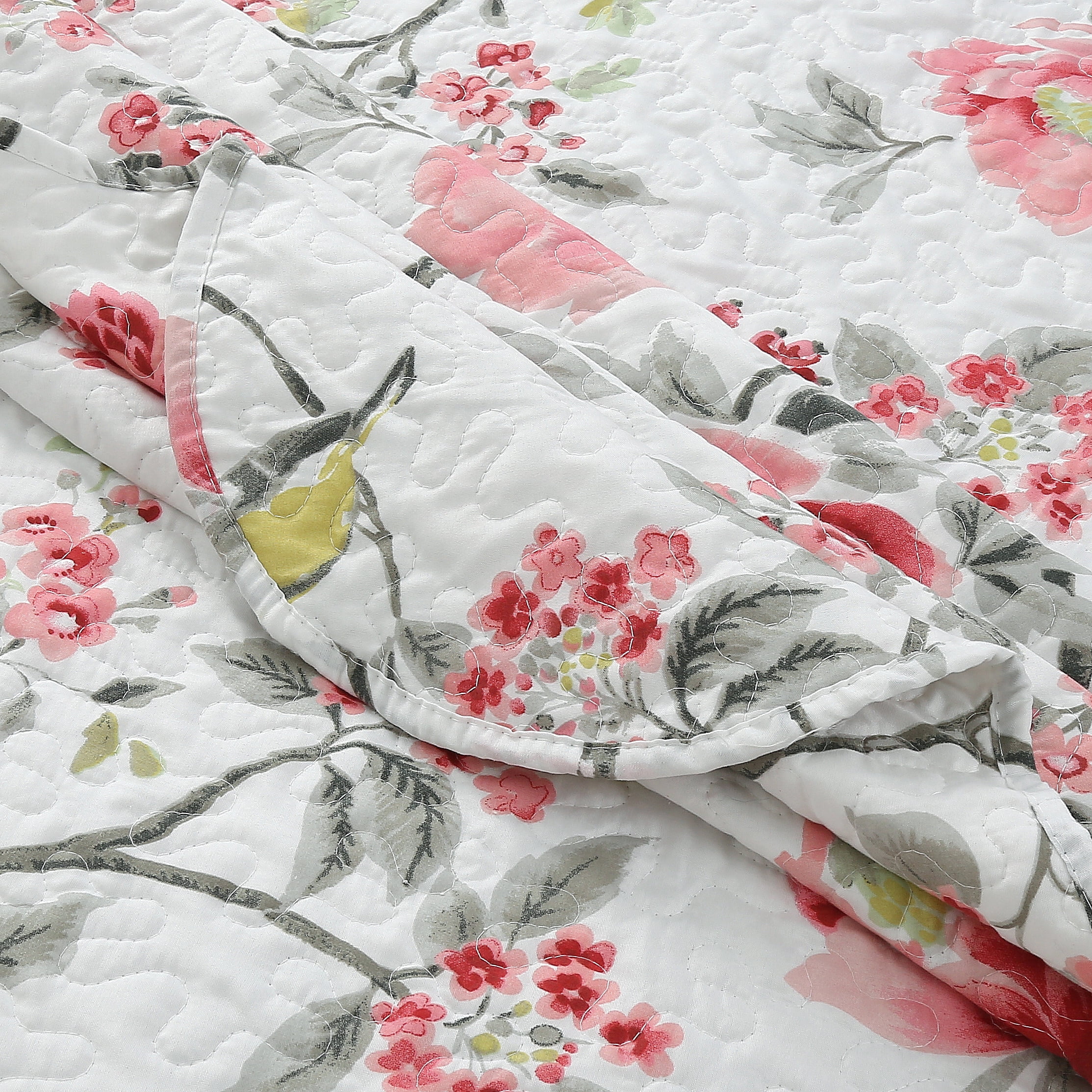 Marina Decoration Rich Printed Stitching Coverlet Bedspread Ultra Soft Summer Bedding Quilt Set with Quilted Sham
