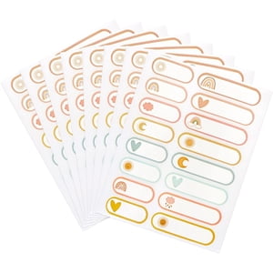 GFDYREE 128 Pcs Baby Bottle Labels,Waterproof Labels Bottle Labels Name Stickers Labels are Used to Label Baby Bottles, Books, Children's Toys, School Supplies, Daycare Supplies Labels for K