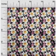 thumbnail image 2 of oneOone Velvet Black Fabric Floral Sewing Craft Projects Fabric Prints By Yard 58 Inch Wide, 2 of 4