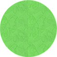 thumbnail image 1 of Ahgly Company Machine Washable Indoor Round Transitional Emerald Green Area Rugs, 7' Round, 1 of 7