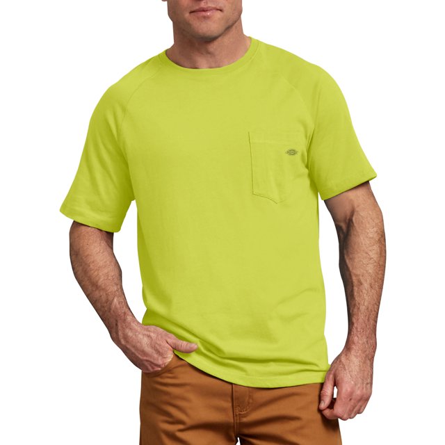 Dickies Mens Temp-iQ Performance Cooling T-Shirt, M, Wild Lime