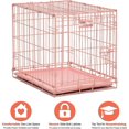 thumbnail image 4 of Midwest Icrate – Porte simple rose de 24 po pour chiens, 4 of 6
