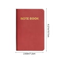 thumbnail image 3 of Fwttom Paper Notebook, A7 Pocket Notebook Compact Portable Notebook Thick Leather Journal Small Mini Concise Notebook, 3 of 6
