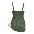 thumbnail image 5 of LUOGENLI Maillots de Bain pour Femmes Bikini Robe de Bain pour Femmes Maillots de Bain Paréo en Maille Transparente Paréos Maillot de Bain Vert Armée Taille g, 5 of 5