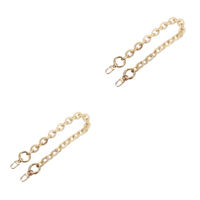 Maytalsory Sac Chaîne Sangles Résine-Faite Accessoires pour Polyvalent Sac à Main Chaîne Sangles Résine Sac Chaînes Bons Cadeaux L204-MS 2Set