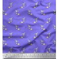thumbnail image 1 of Soimoi Rayon Fabric Footprint,Cheese & Rat Kids Printed Fabric 1 Yard 56 Inch Wide, 1 of 3