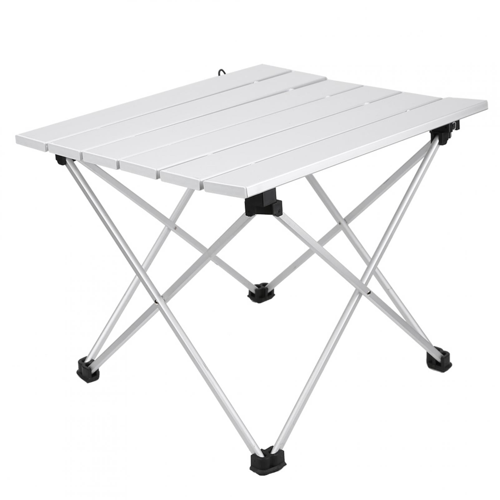 Herwey Table Pliable, Table en Alliage d'Aluminium Bureau Pliable Table de Camping Extérieur