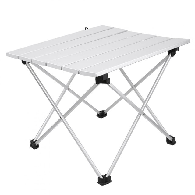 Herwey Table Pliable, Table en Alliage d'Aluminium Bureau Pliable Table de Camping Extérieur