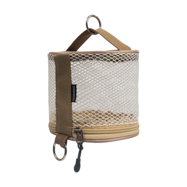 GUOOL Outdoor Toilet Paper Dispenser with Metal Rings, Hanging Tissue Travel Organizer White
